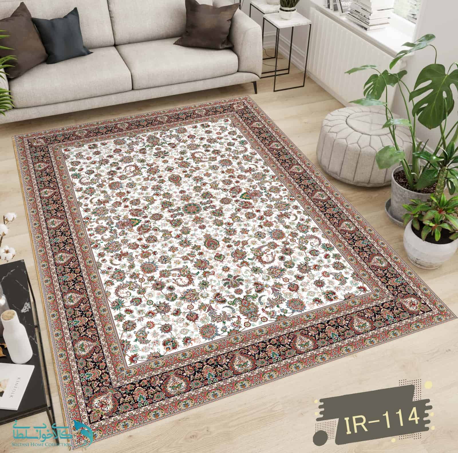 روفرشی مخمل طرح افشان ژینوس روفرشی مخمل طرح افشان ژینوس