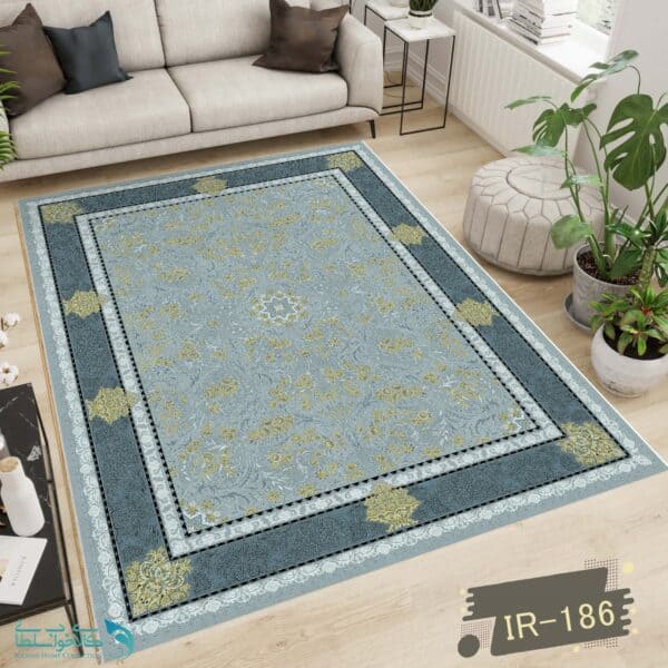 روفرشی مخمل طرح فرش