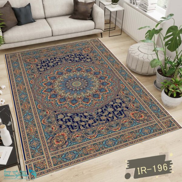 روفرشی مخمل طرح فرش