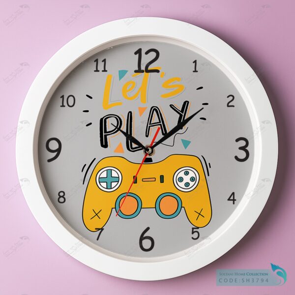 ساعت دیواری پسرانه طرح گیم